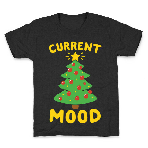 Current Mood Christmas White Print Kids T-Shirt