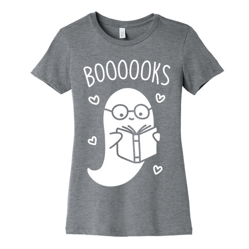 Boooooks (White) Womens T-Shirt