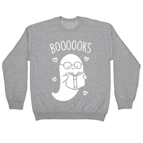 Boooooks (White) Pullover