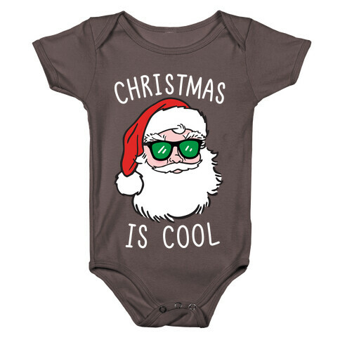 Christmas Is Cool (White) Baby One-Piece