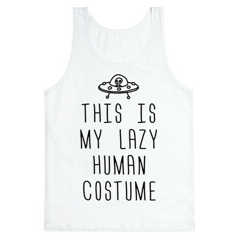 This Is My Lazy Human Costume Tank Top