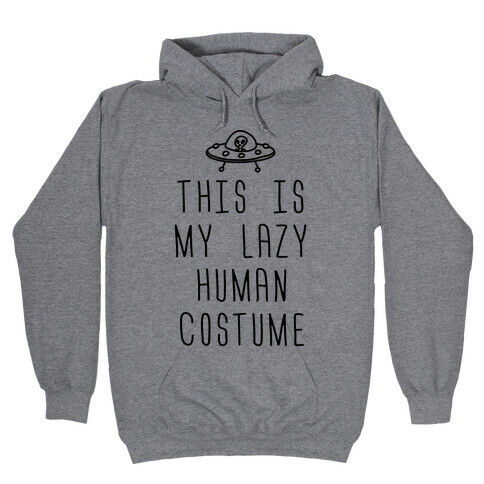 This Is My Lazy Human Costume Hooded Sweatshirt