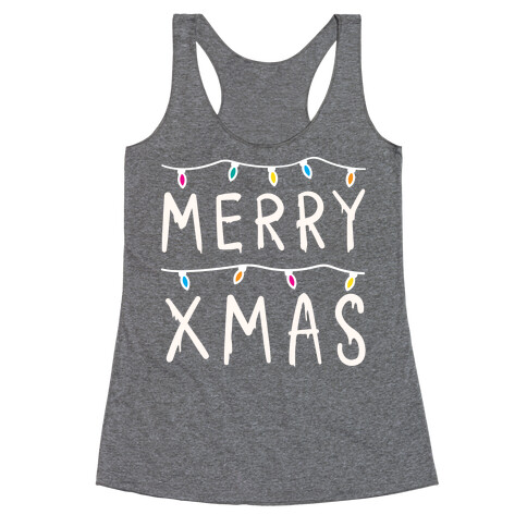 Merry Xmas Things (White) Racerback Tank Top