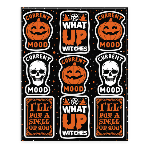 Current Mood:Halloween  Stickers and Decal Sheet