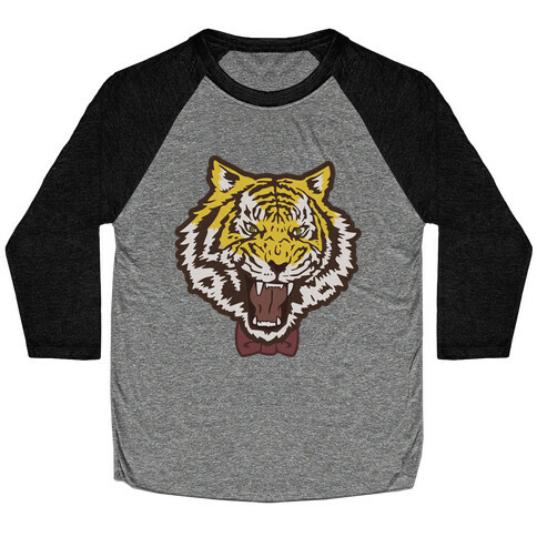 Tiger in a Bow Tie Baseball Tee