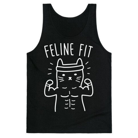 Feline Fit (White) Tank Top