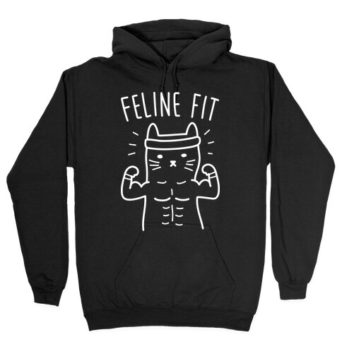 Feline Fit (White) Hooded Sweatshirt