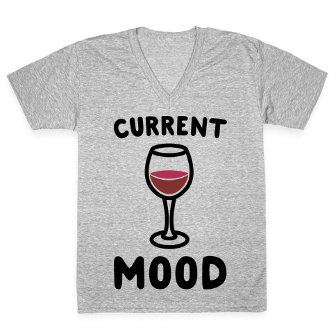 Current Mood Wine V-Neck Tee Shirt