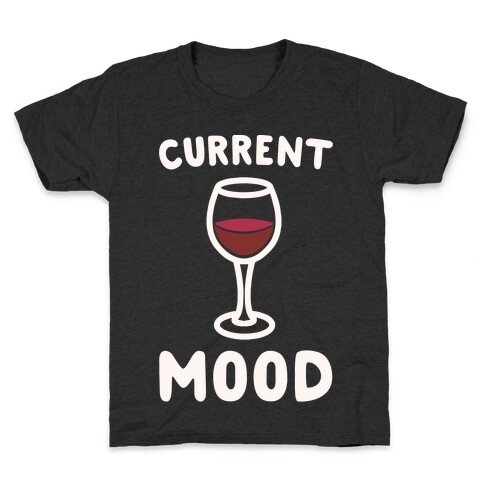 Current Mood Wine White Print Kids T-Shirt