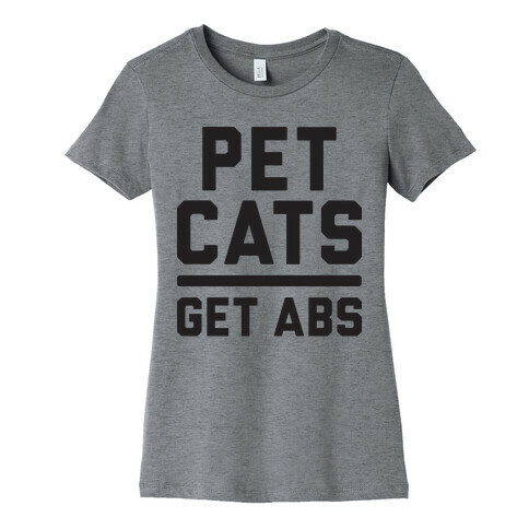 Pet Cats Get Abs Womens T-Shirt