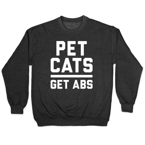 Pet Cats Get Abs (White) Pullover