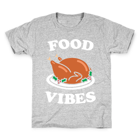 Food Vibes (White) Kids T-Shirt