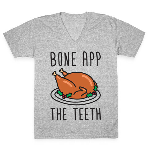 Bone App The Teeth V-Neck Tee Shirt