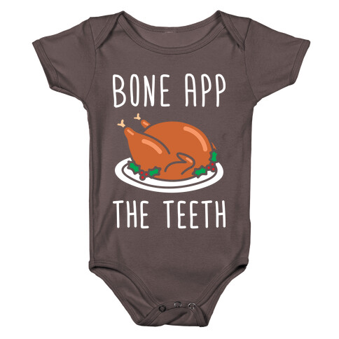 Bone App The Teeth (White) Baby One-Piece