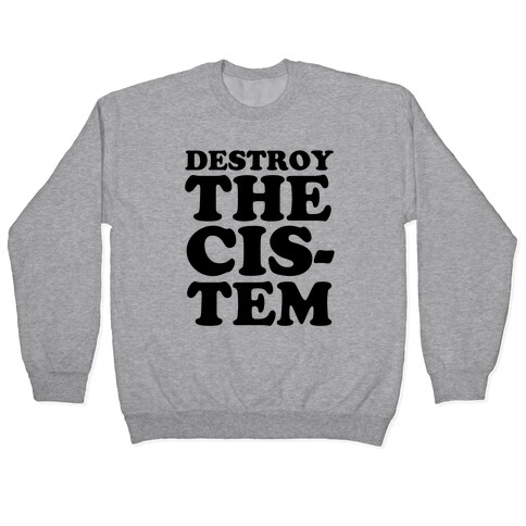 Destroy the Cis-tem Pullover