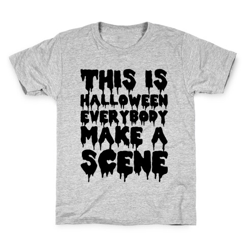 This is Halloween Everybody Make A Scene Kids T-Shirt