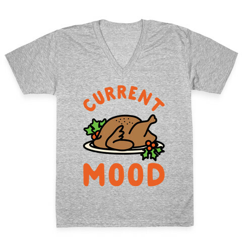 Current Mood Turkey V-Neck Tee Shirt