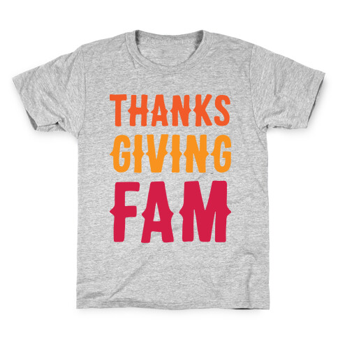 Thanksgiving Fam Kids T-Shirt