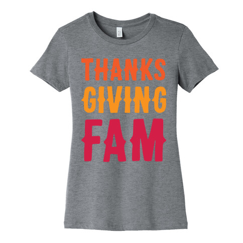 Thanksgiving Fam Womens T-Shirt