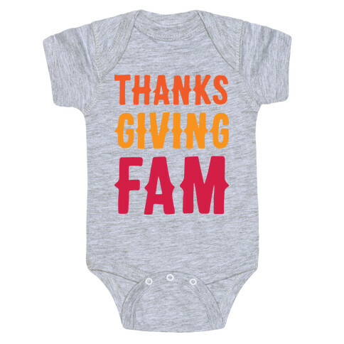 Thanksgiving Fam Baby One-Piece