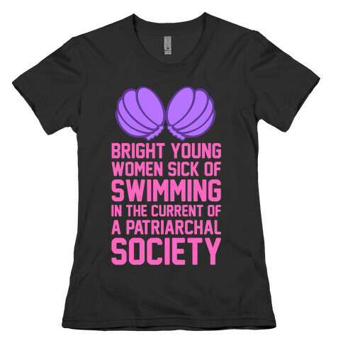 Feminist Mermaid Womens T-Shirt