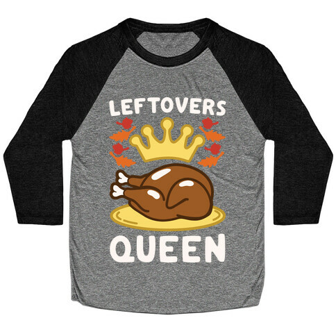 Leftovers Queen White Print Baseball Tee