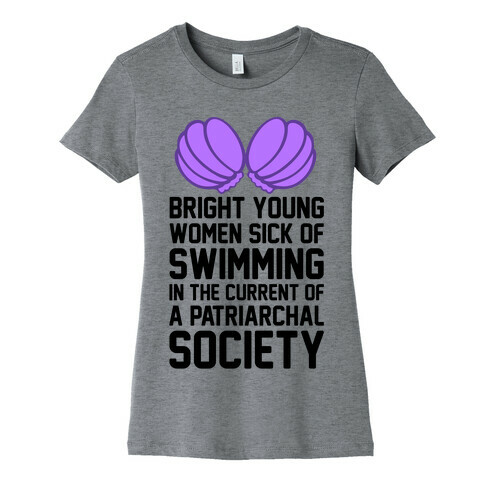 Feminist Mermaid Womens T-Shirt