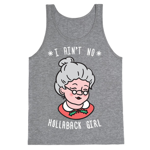 Hollaback Mrs. Claus (White) Tank Top