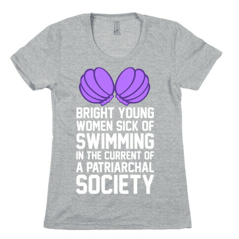 Feminist Mermaid Womens T-Shirt