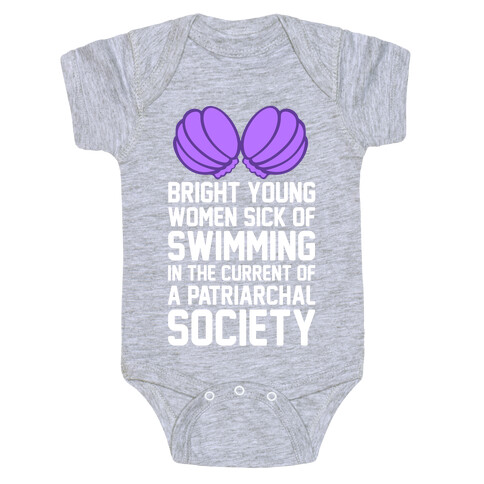 Feminist Mermaid Baby One-Piece