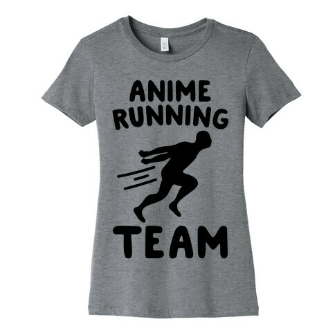 Anime Running Team  Womens T-Shirt