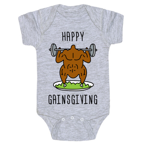 Happy Gainsgiving Baby One-Piece