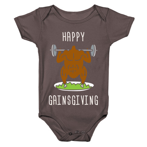 Happy Gainsgiving Baby One-Piece