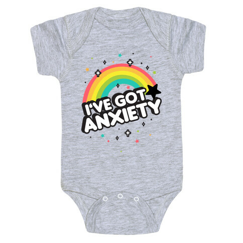 I've Got Anxiety Rainbow Baby One-Piece