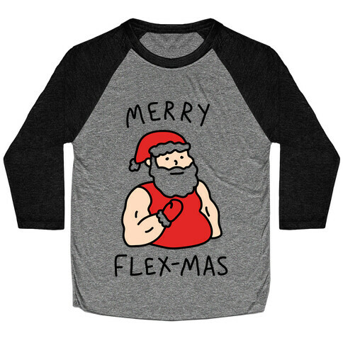 Merry Flex-mas Baseball Tee