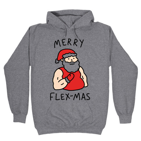 Merry Flex-mas Hooded Sweatshirt