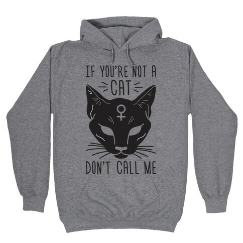 If You're Not A Cat Don't Call Me Hooded Sweatshirt