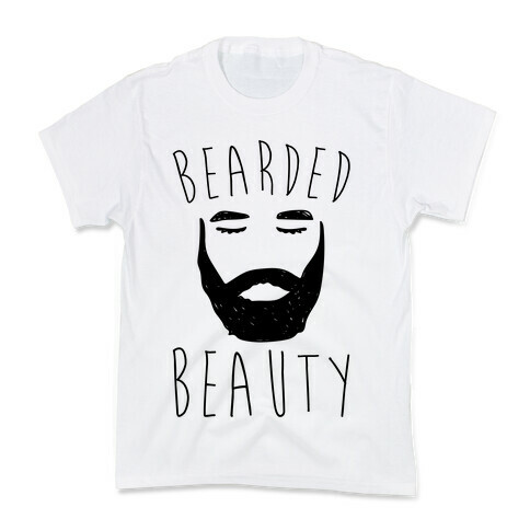 Bearded Beauty  Kids T-Shirt