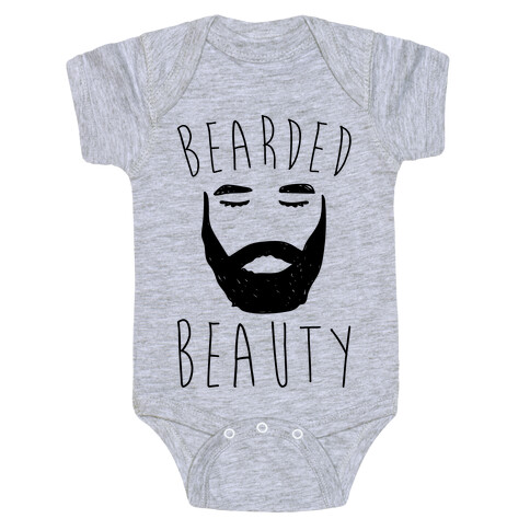 Bearded Beauty  Baby One-Piece