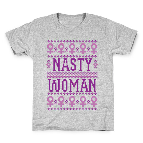 Nasty Woman Ugly Sweater Kids T-Shirt