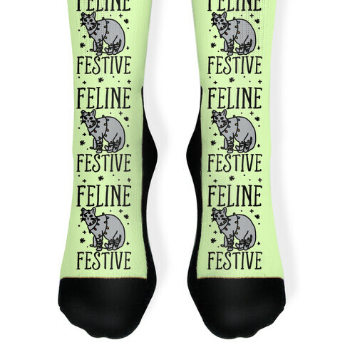 Feline Festive Sock