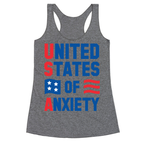 United States of Anxiety Racerback Tank Top