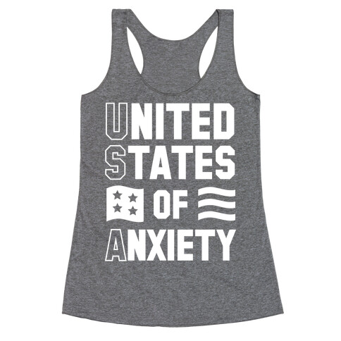 United States of Anxiety Racerback Tank Top