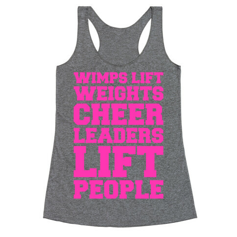 Cheerleaders Lift People Racerback Tank Top