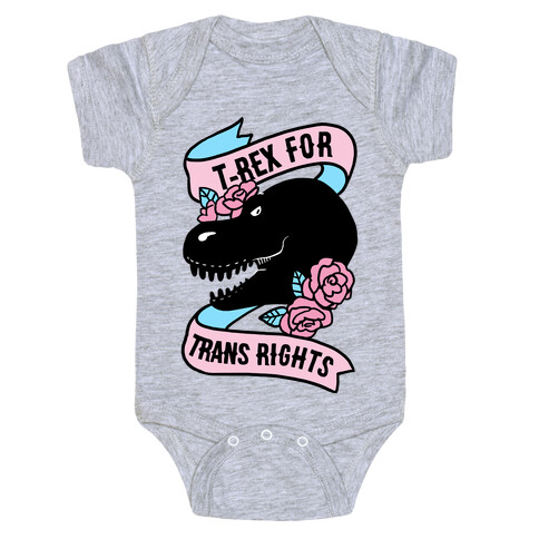 T-Rex For Trans Rights Baby One-Piece