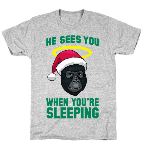 He Sees You When You're Sleeping T-Shirt