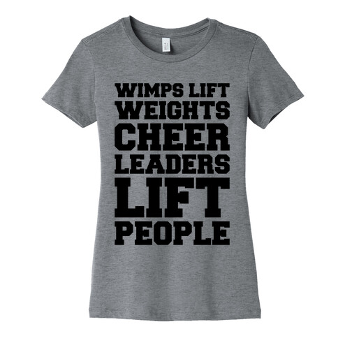 Cheerleaders Lift People Womens T-Shirt