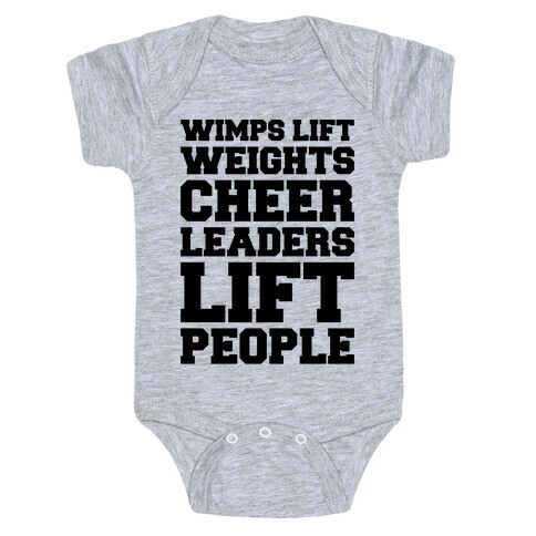 Cheerleaders Lift People Baby One-Piece
