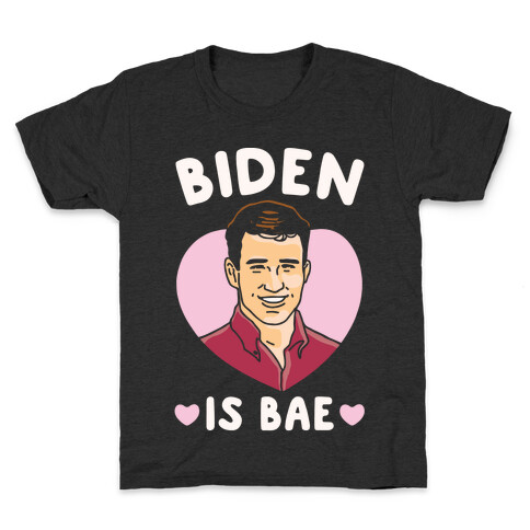 Biden Is Bae White Print Kids T-Shirt