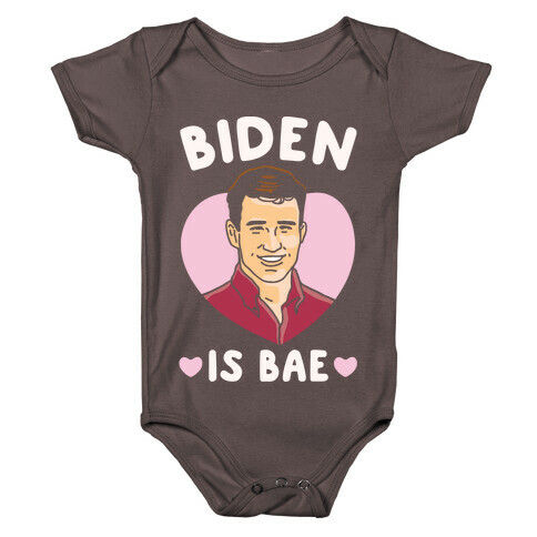 Biden Is Bae White Print Baby One-Piece